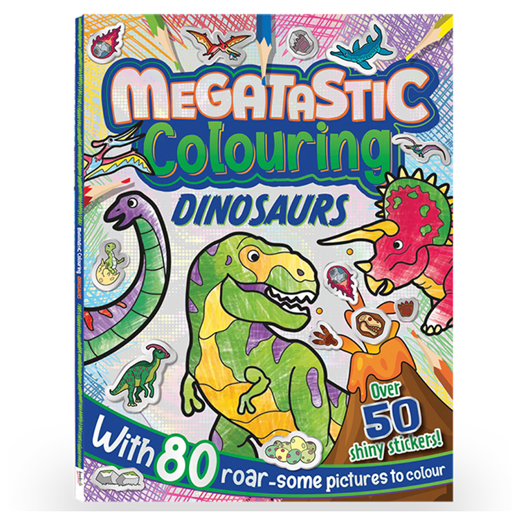 Dinosaurs Megatastic Colouring And Sticker Book