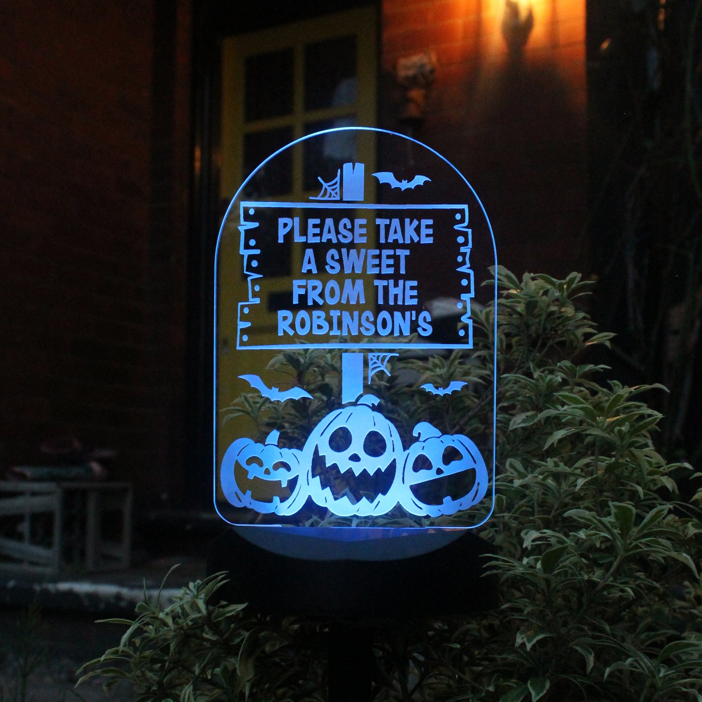 Personalised Pumpkin Solar Light