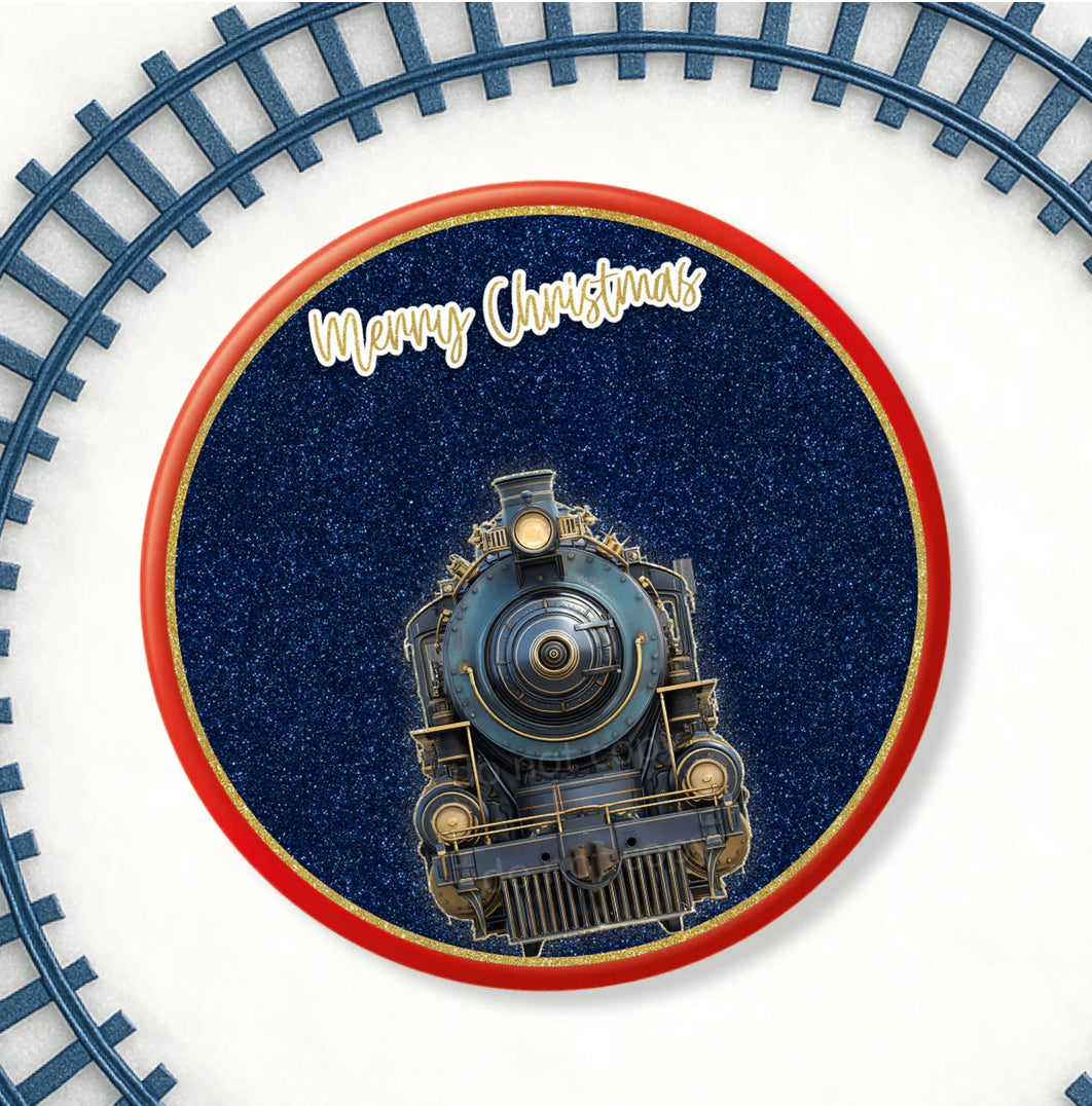 NAVY NORTH POLE EXPRESS TRAIN | CHOCOLATE TUB DECAL