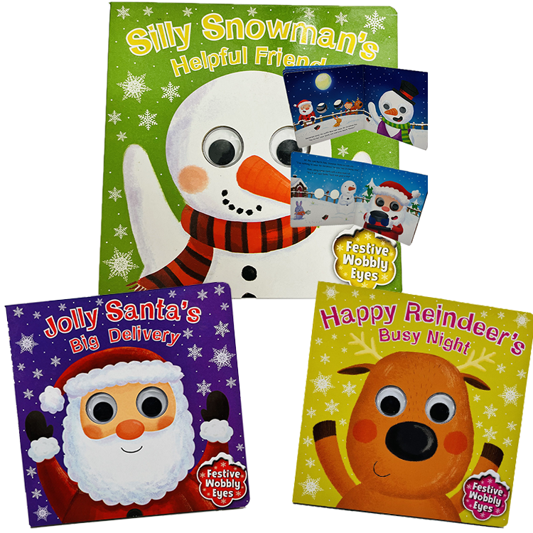 Christmas Big Value 3 Pack Wobbly Eyes Book Set