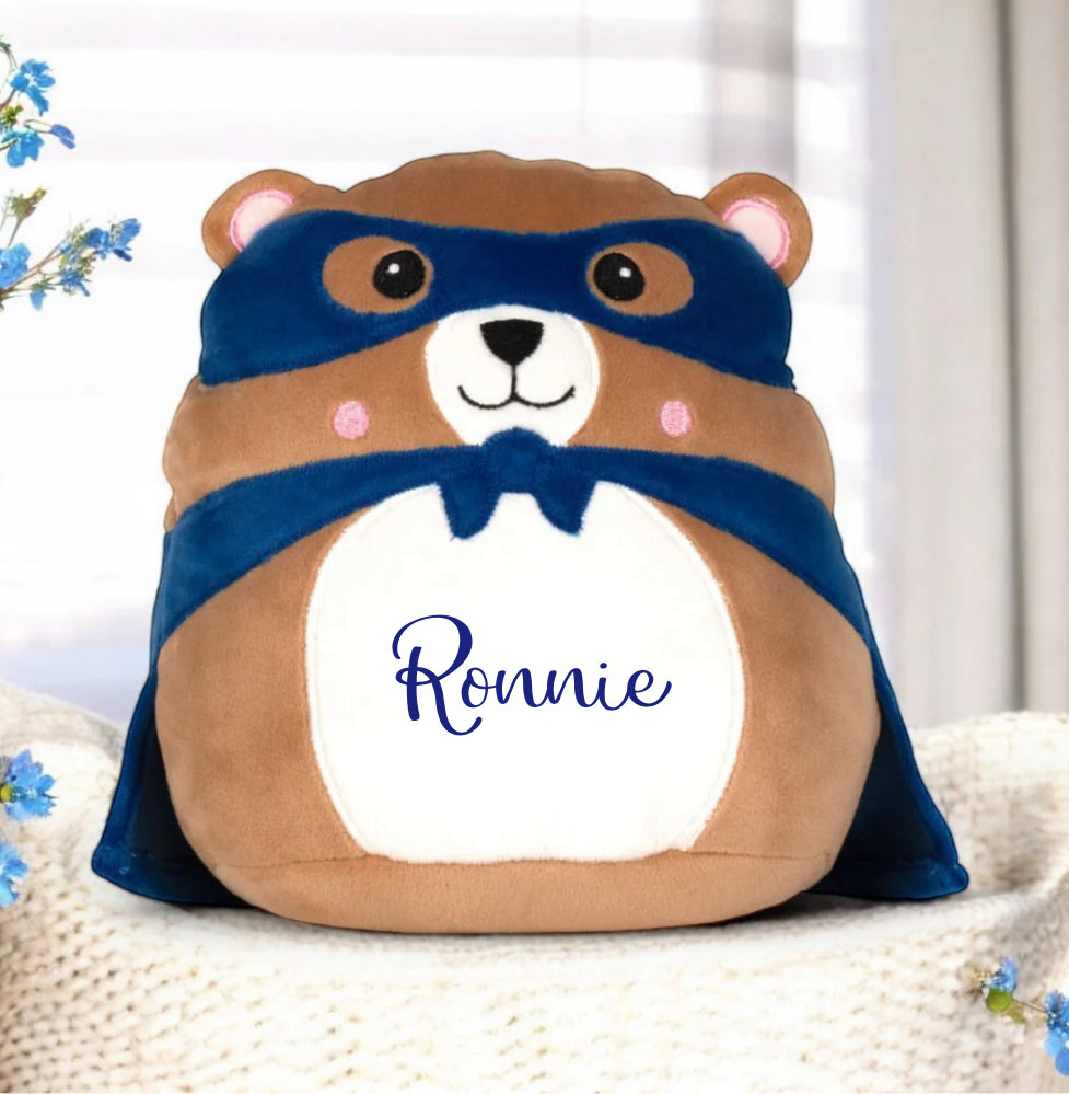 Personalised Name Superhero Bear