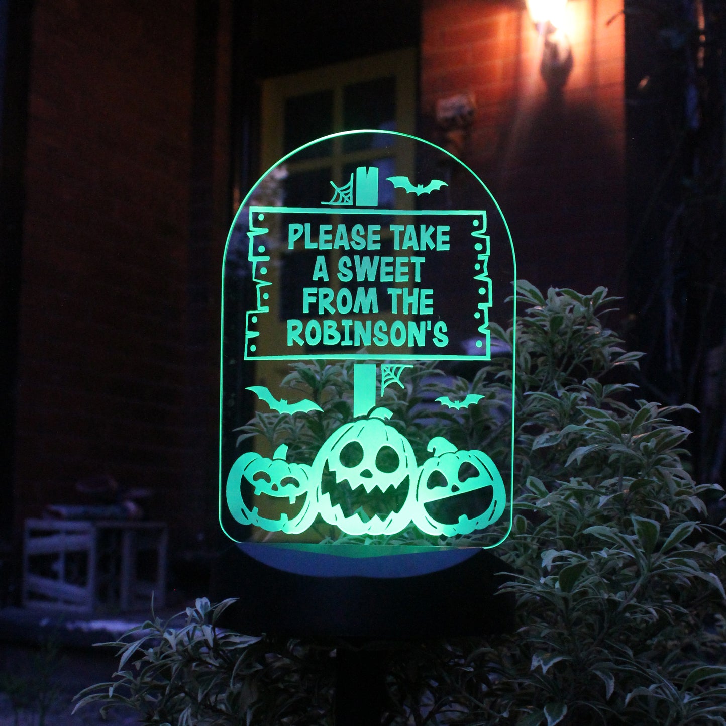 Personalised Pumpkin Solar Light