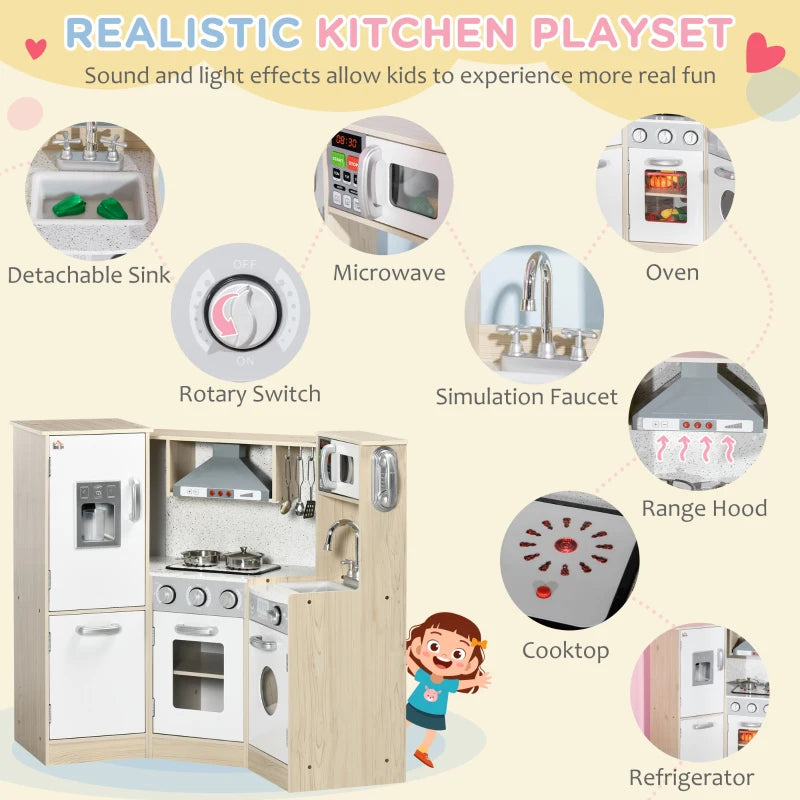 Kids Kitchen Playset, with Accessories