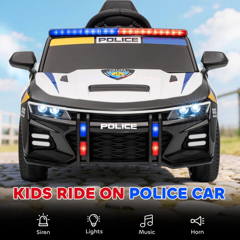 Kids Electric Ride on Police Car with Remote Control