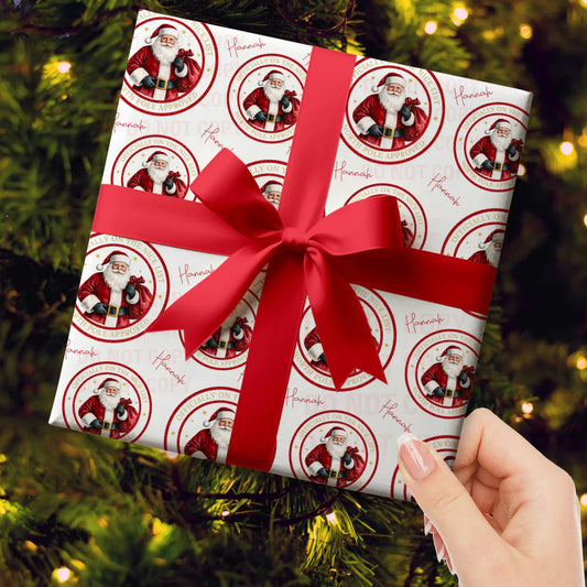 NICE LIST CUSTOM WRAPPING PAPER