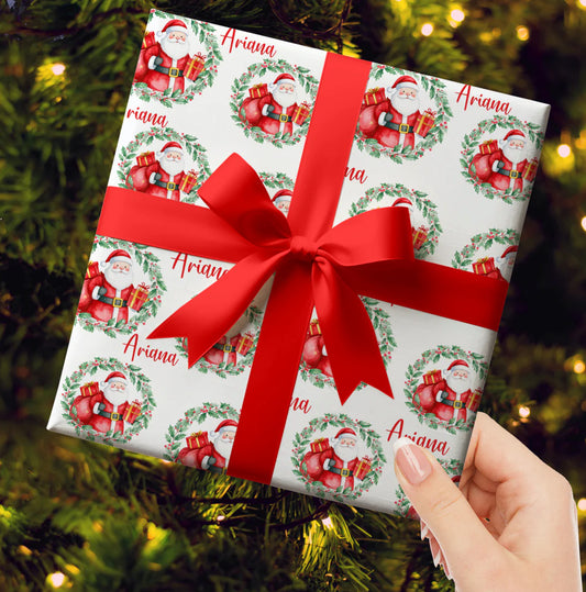 SANTA CUSTOM WRAPPING PAPER