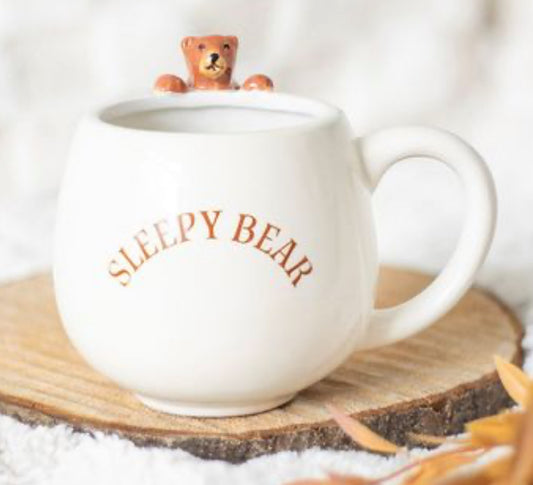 SLEEPY BEAR ROUNDED MUG