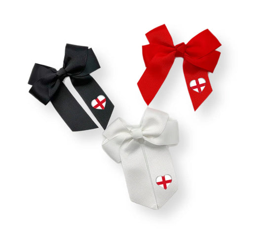 England Hearts HairBow