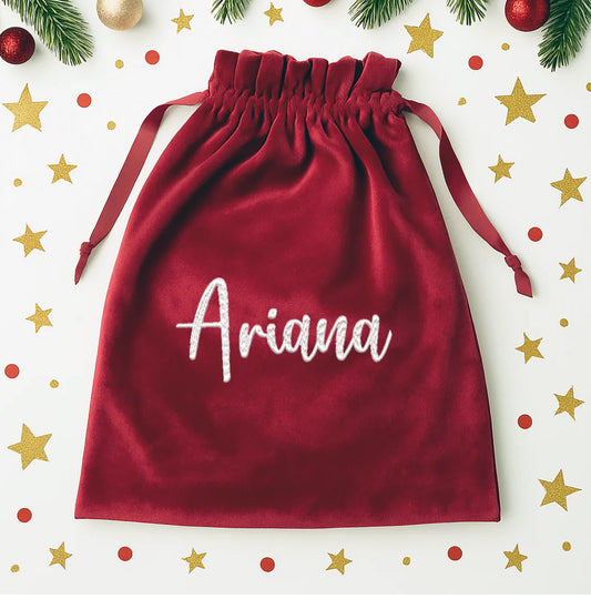 EMBROIDERED VELVET SACKS