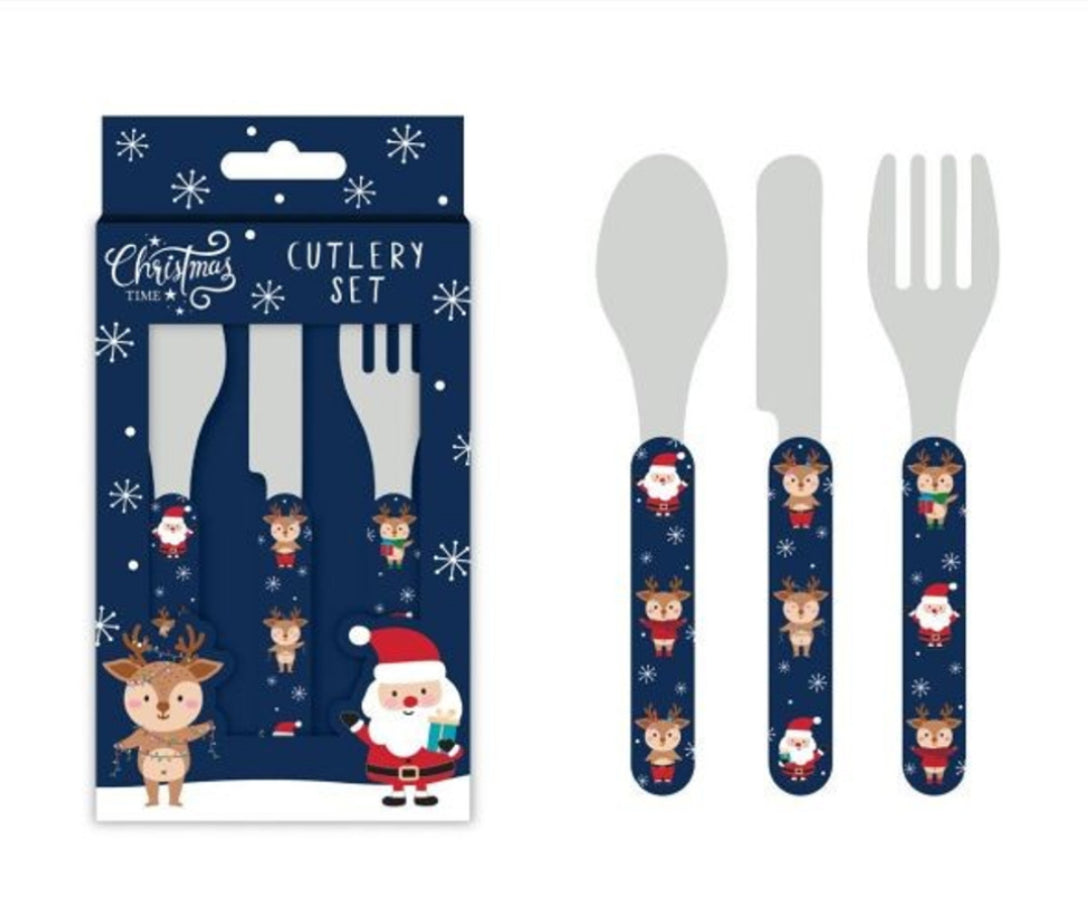 Santa & Friends Kids Cutlery Set