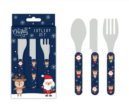 Santa & Friends Kids Cutlery Set