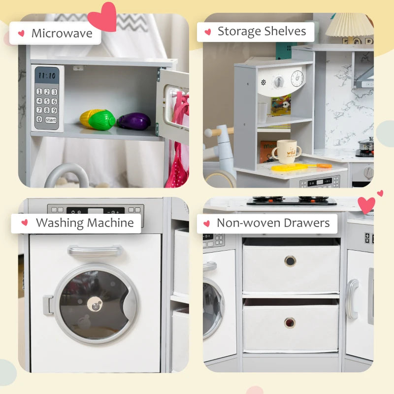 Toy Kitchen with Running Water, Lights And Sounds