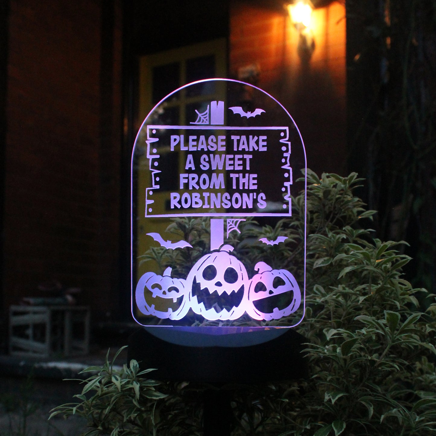 Personalised Pumpkin Solar Light