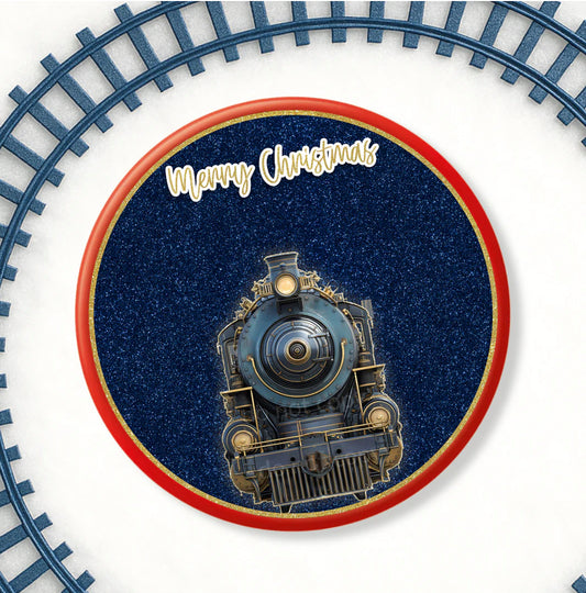 NAVY NORTH POLE EXPRESS TRAIN | CHOCOLATE TUB DECAL
