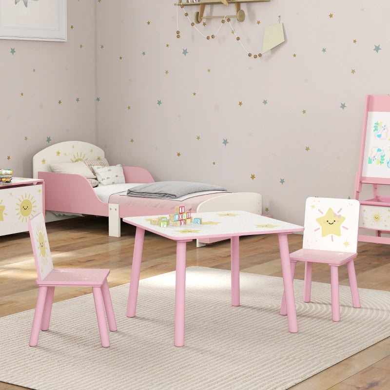 3-Piece Toddler Table and Chair Set