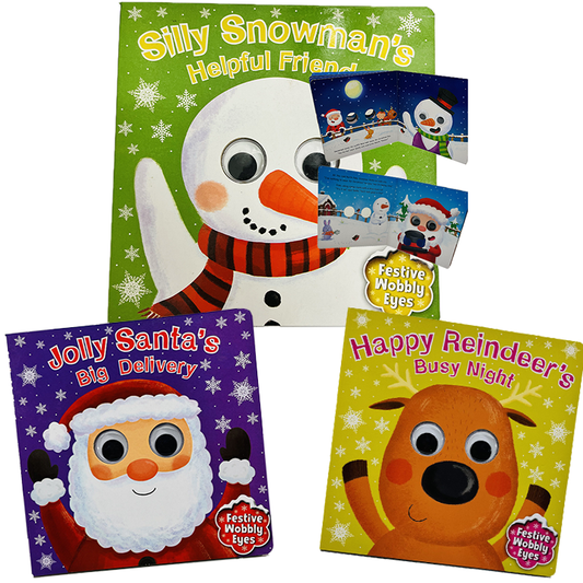 Christmas Big Value 3 Pack Wobbly Eyes Book Set