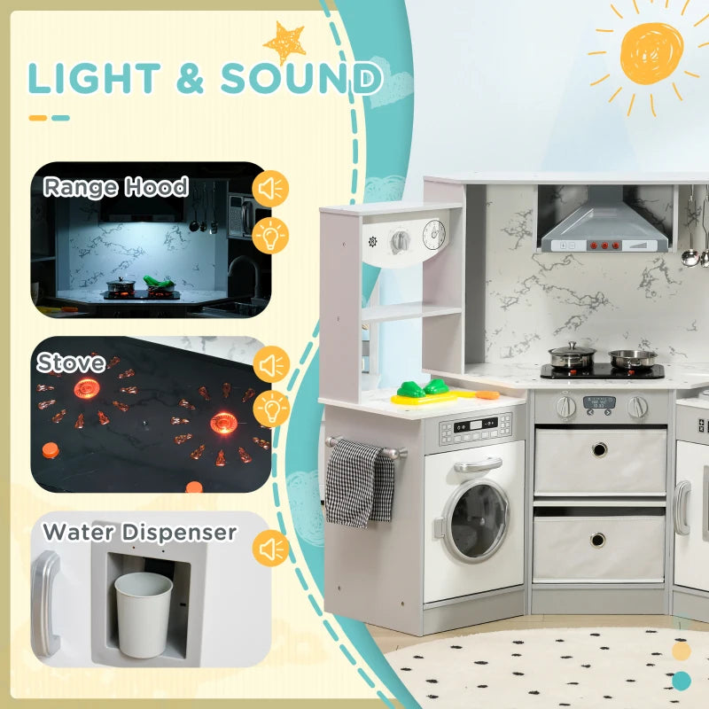 Toy Kitchen with Running Water, Lights And Sounds