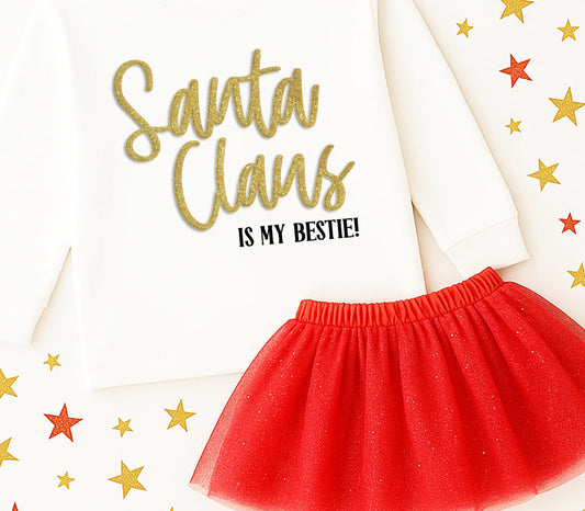 SANTA BESTIE KIDS SWEATSHIRT