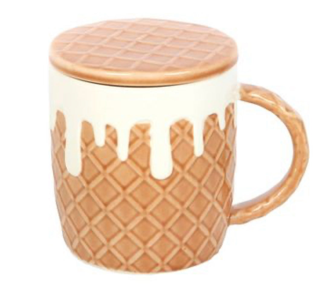 WAFFLE MUG AND COASTER SET
