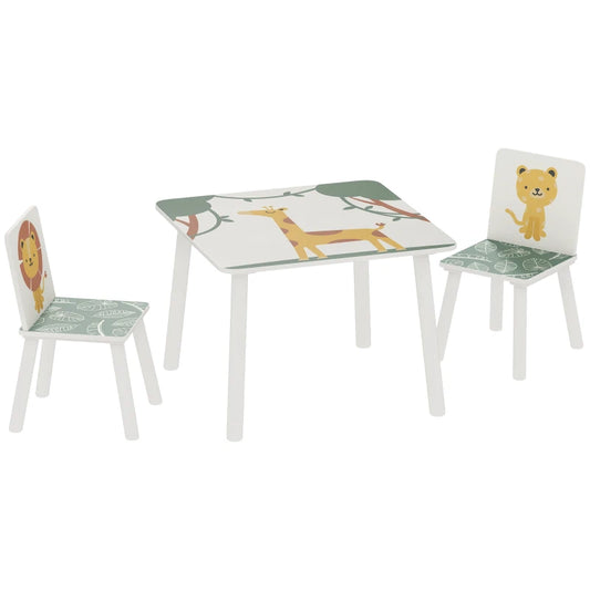 3-Piece Toddler Table and Chair Set