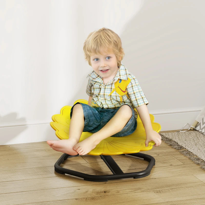 Flower-Shaped Sensory Spinning Chair with Non-Slip Base