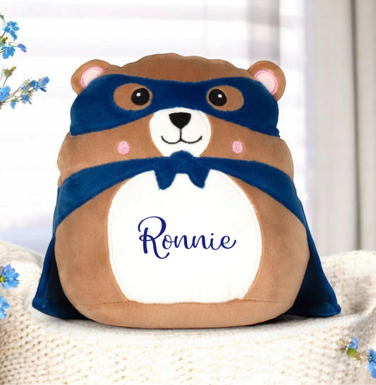 Personalised Name Superhero Bear