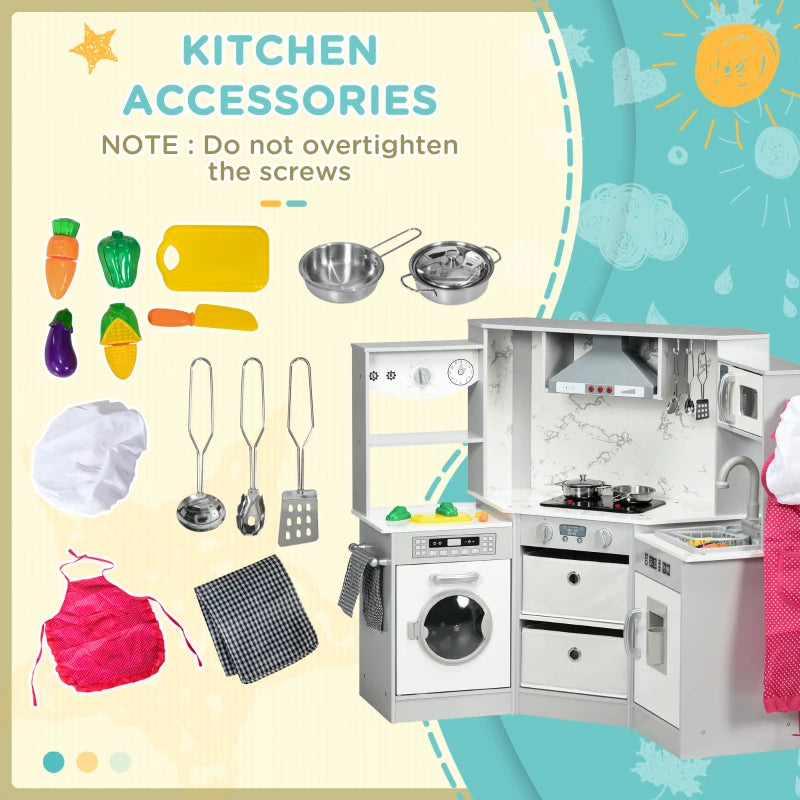 Toy Kitchen with Running Water, Lights And Sounds