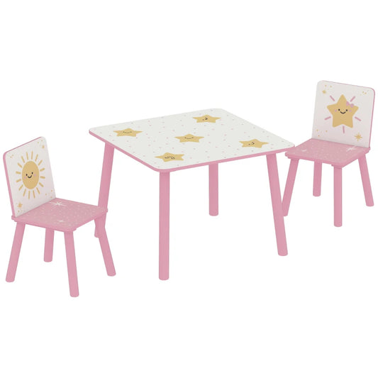 3-Piece Toddler Table and Chair Set