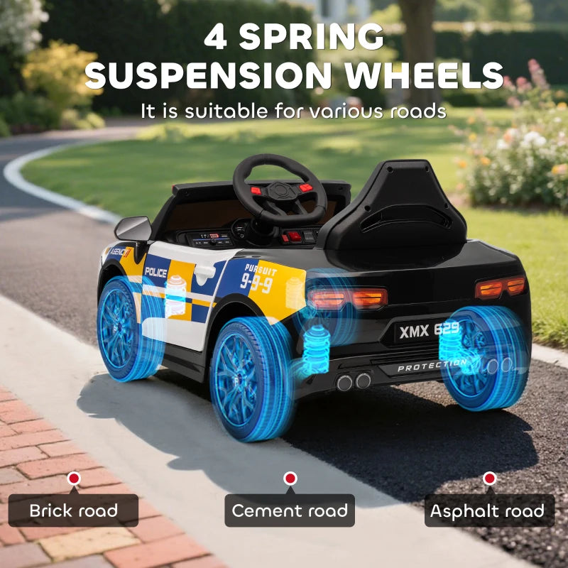 Kids Electric Ride on Police Car with Remote Control