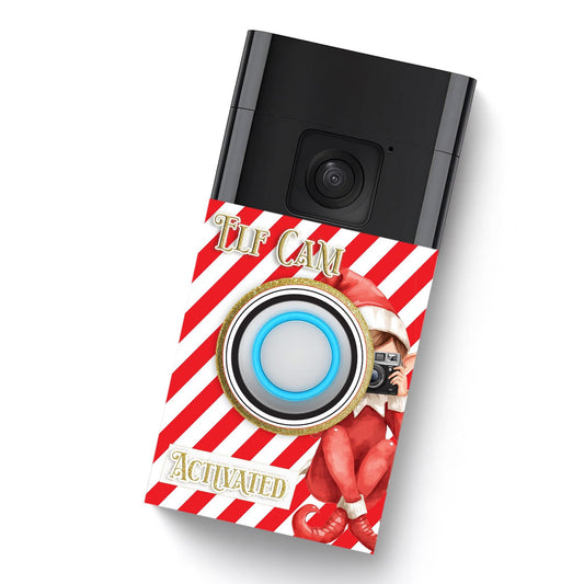 RING 2ND GEN DOORBELL STICKER - STRIPEY ELF CAM