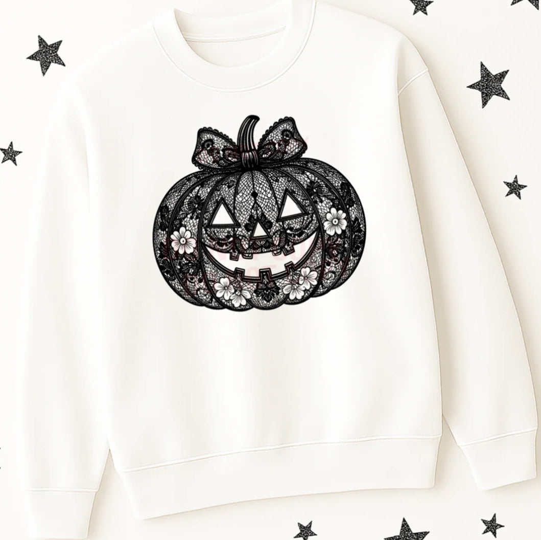 Lace Pumpkin Sweatshirt
