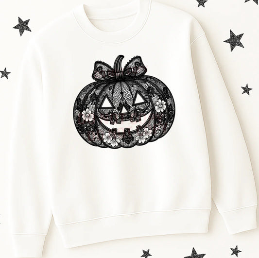 Lace Pumpkin Sweatshirt