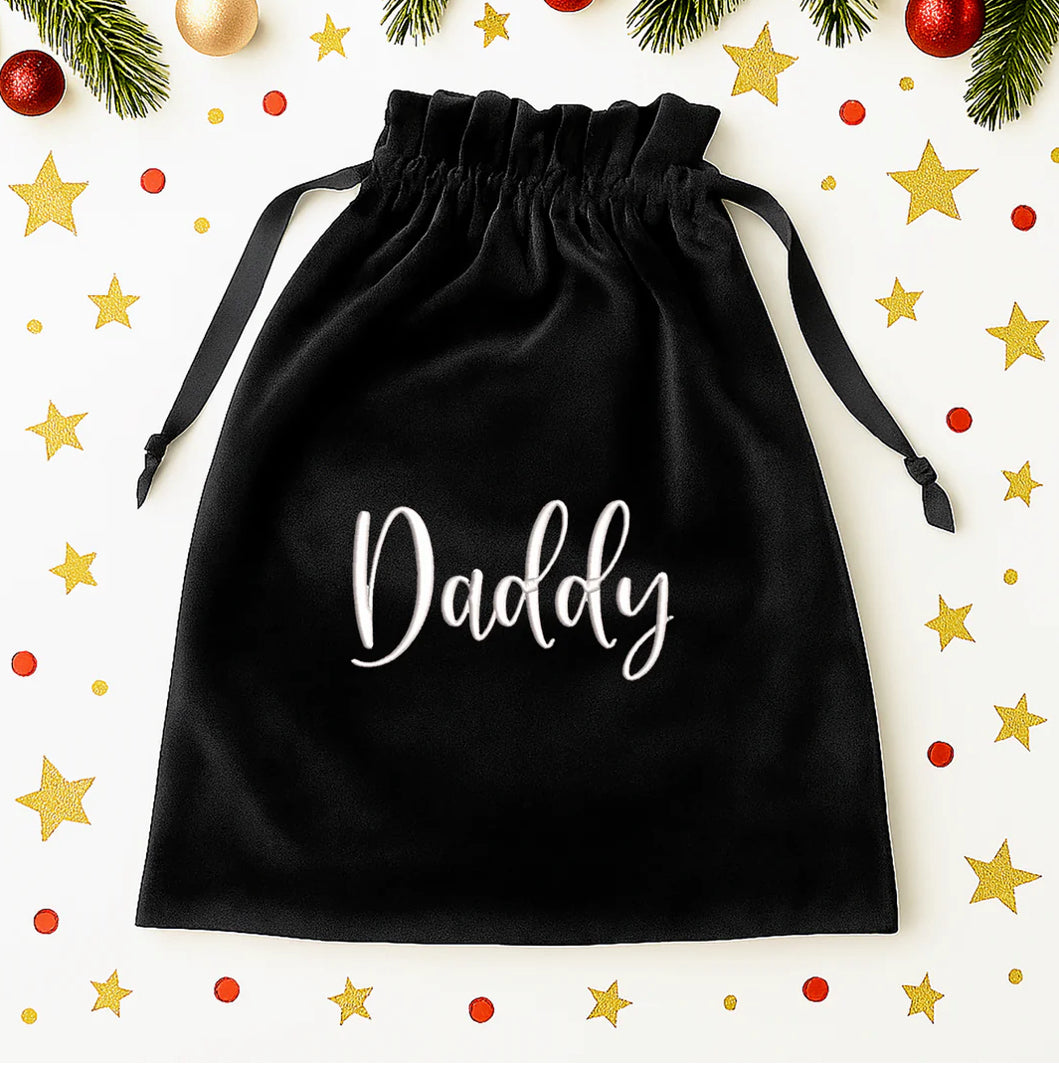 EMBROIDERED VELVET SACKS