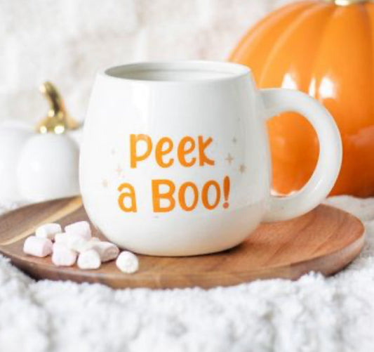 PEEKABOO GHOST ROUND MUG