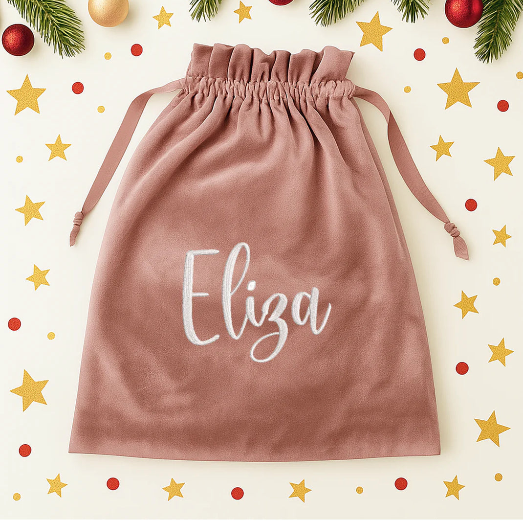 EMBROIDERED VELVET SACKS