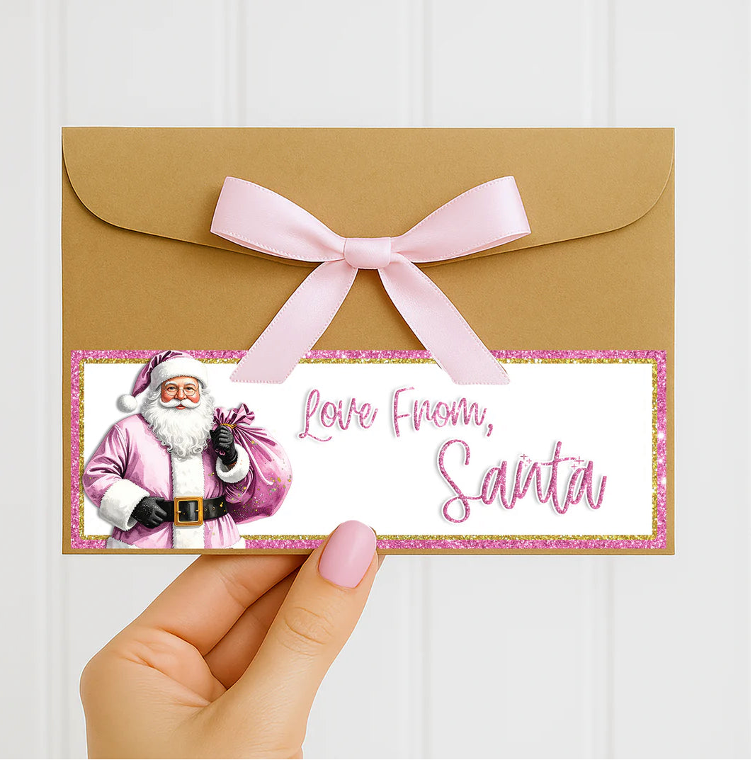 LOVE FROM SANTA MERRY CHRISTMAS ENVELOPE