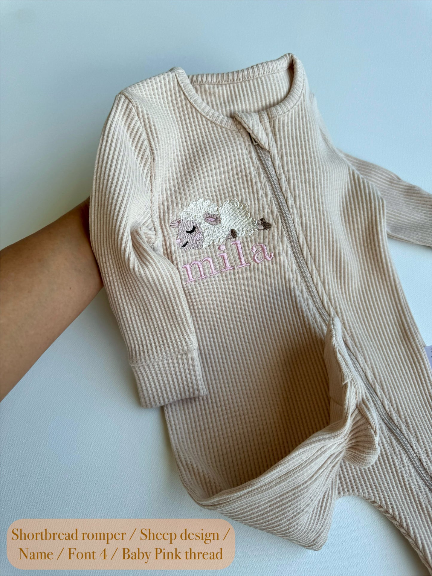 Safari Theme Personalised Zip Romper